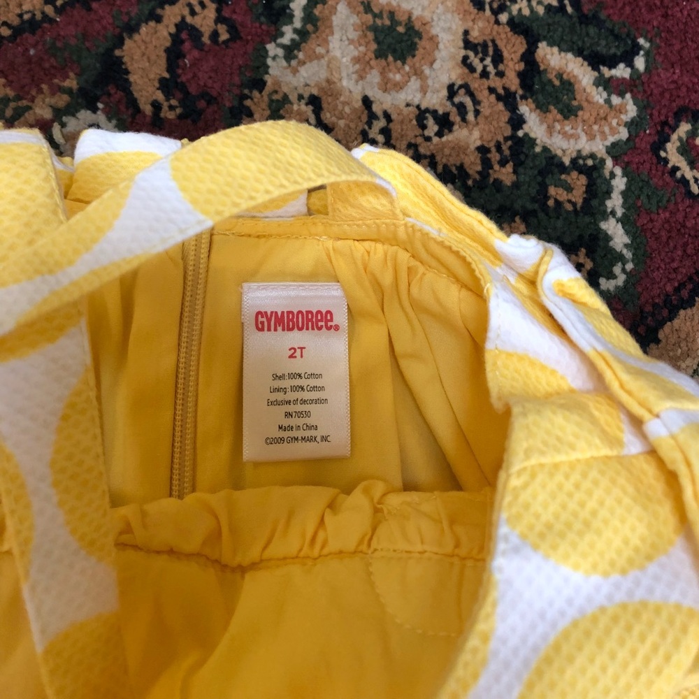 Gymboree yellow and white dress - Picture 2 of 4